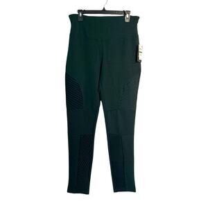 NWT INC Contour Moto Athletic Leggings, Dark Green, Women's Large